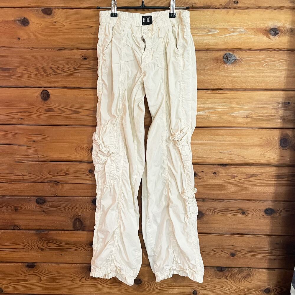Urban Outfitters Cream Y2K  Cargo Pants Size XS
